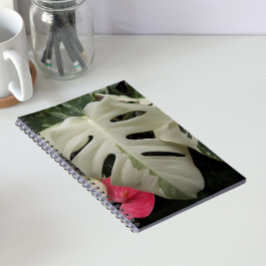 Cuaderno Hoja floral de Monstera variada