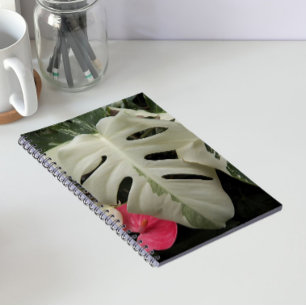 Cuaderno Hoja floral de Monstera variada
