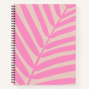 Cuaderno Hoja rosa de la palma