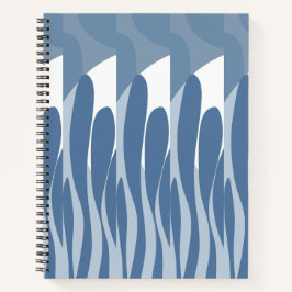 Cuaderno Hoja y abstracto curvo