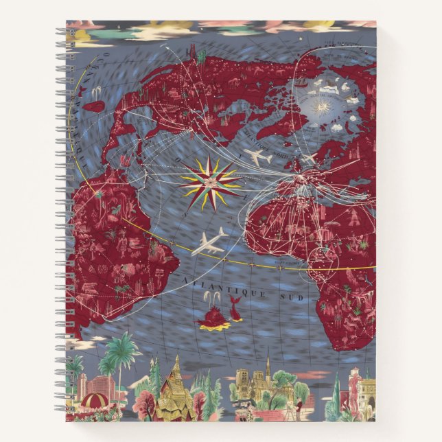 Cuaderno Hojas 1-8: Air France (Anverso)