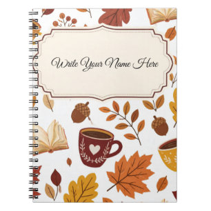 Cuaderno Hojas acogedoras de otoño - Estética de otoño