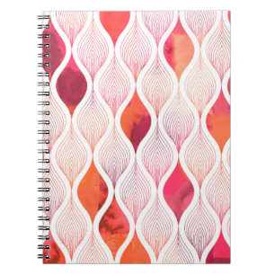 Cuaderno Hojas acuáticas textura repetir patrón moderno