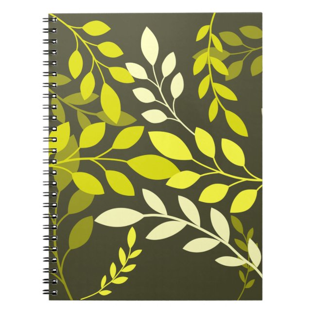Cuaderno Hojas botánicas modernas (Frente)