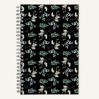 Cuaderno Hojas botánicas verdes de moda