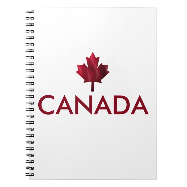 Cuaderno Hojas de arce rojas de Canadá (Frente)