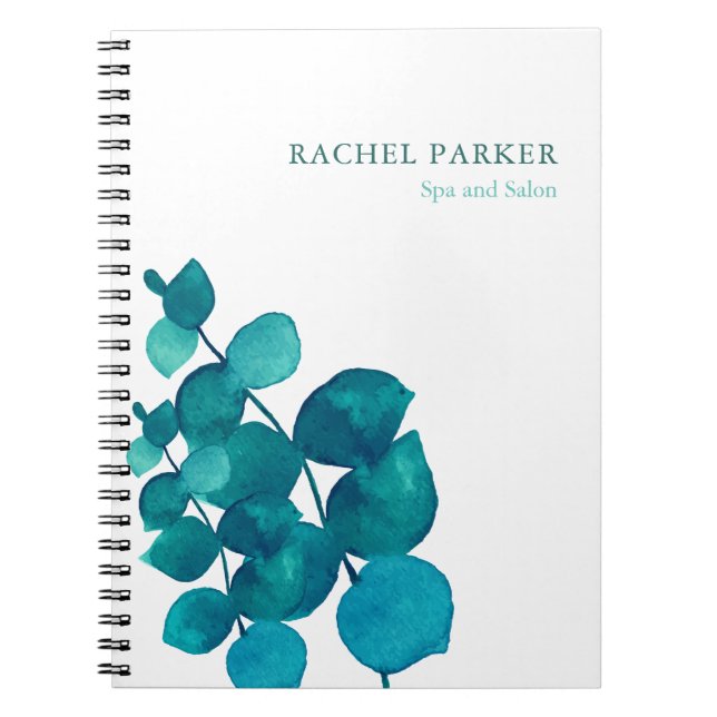 Cuaderno Hojas de eucalipto elegantes (Frente)