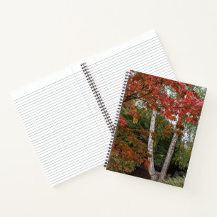 Cuaderno Hojas de la temporada de otoño coloridas