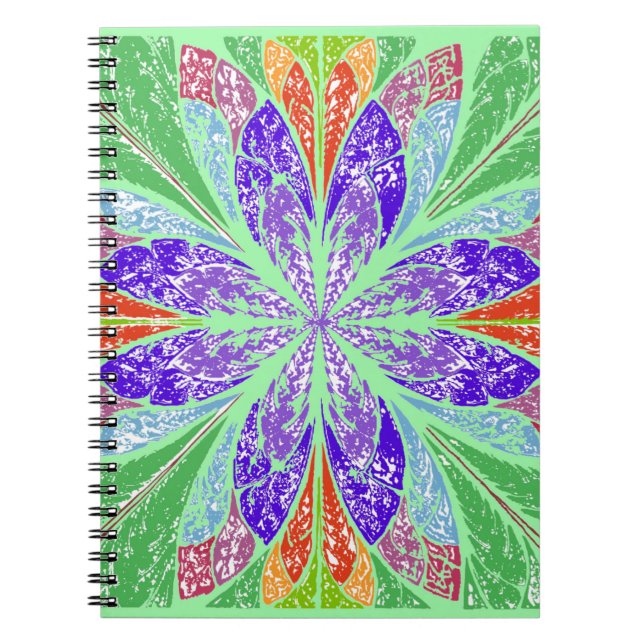 Cuaderno Hojas de luz verde (Frente)