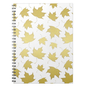 CUADERNO HOJAS DE MAPLE ORO - BORRADOR DE FOTOS