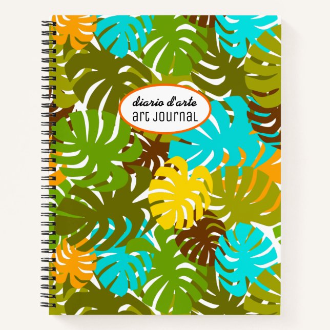 Cuaderno Hojas de Monstera (Anverso)