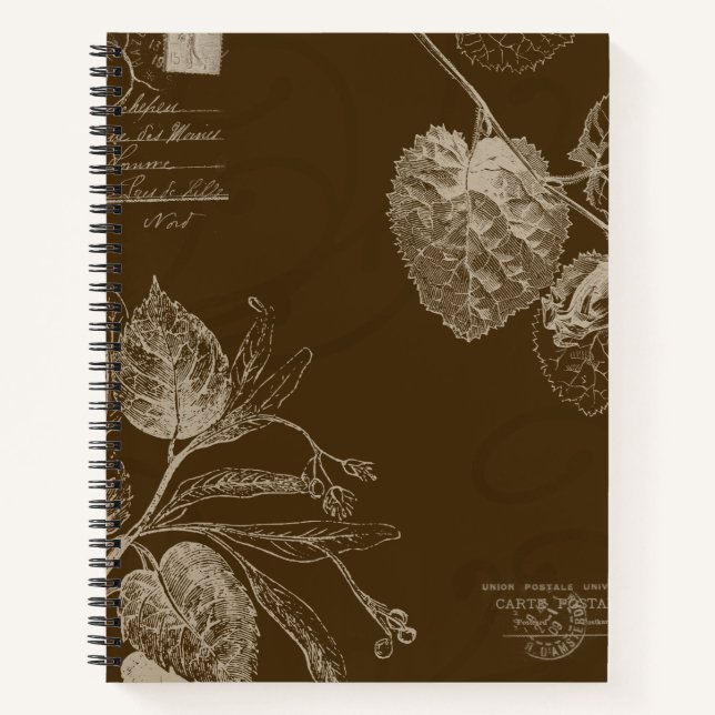 Cuaderno Hojas de otoño antiguas (Anverso)