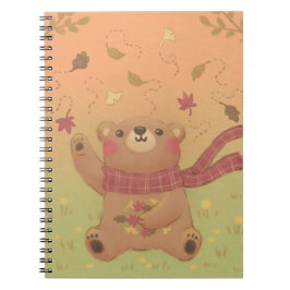 Cuaderno Hojas de otoño de Teddy Bear