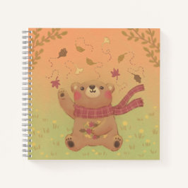 Cuaderno Hojas de otoño de Teddy Bear