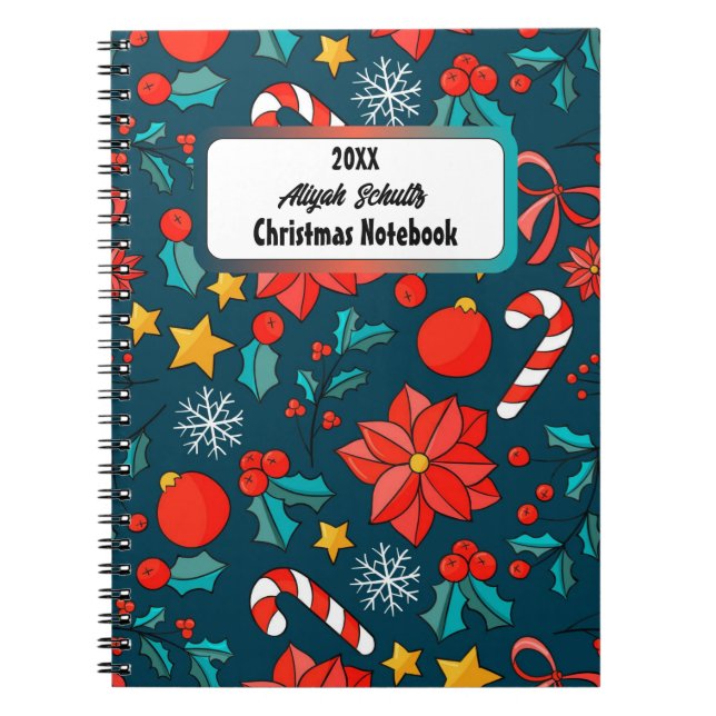 Cuaderno Hojas de otoño en tonos Naranja y amarillo (Frente)