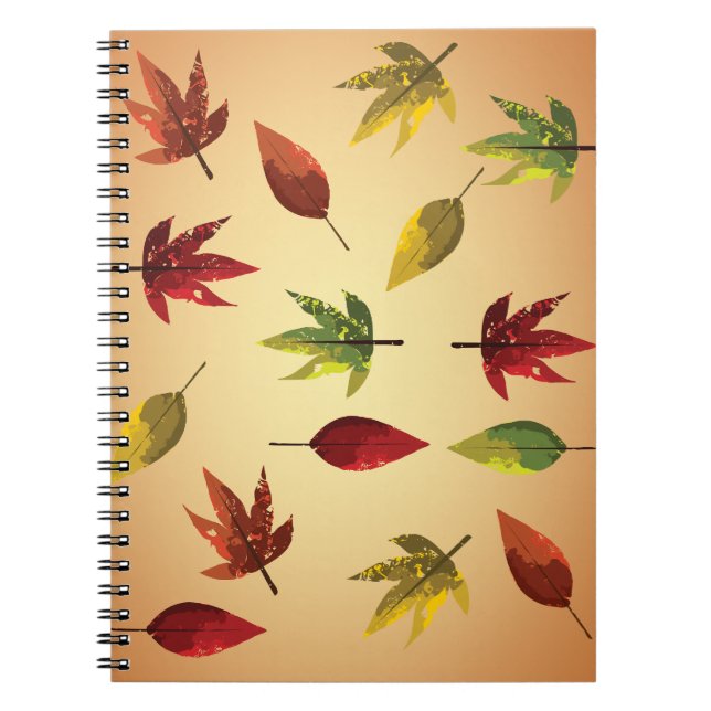 Cuaderno Hojas de otoño pictóricas (Frente)