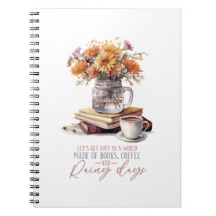 Cuaderno Hojas de otoño y flores
