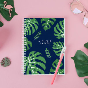 Cuaderno Hojas de palma de Monstera