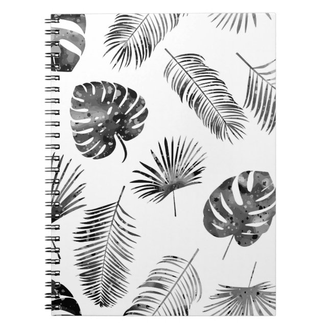 Cuaderno Hojas de palma negras: inmaculadas. (Frente)