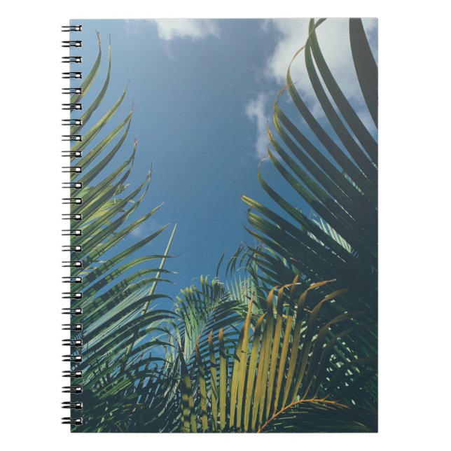 CUADERNO HOJAS DE PALMA TROPICAL (Frente)