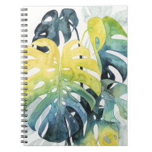 Cuaderno Hojas de palmera de color agua