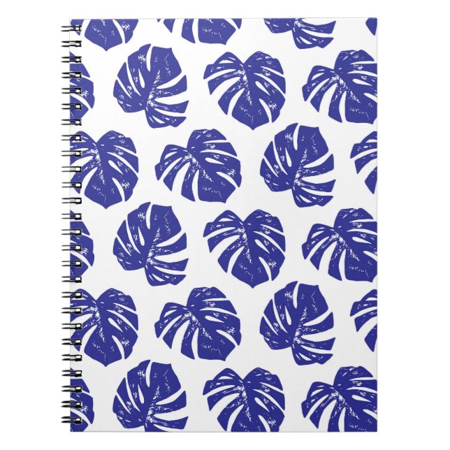 Cuaderno Hojas de palmeras: Patrón natural (Frente)