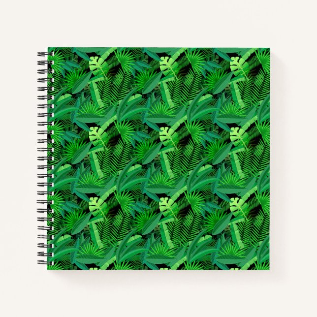 Cuaderno Hojas De Palmeras Tropicales (Anverso)