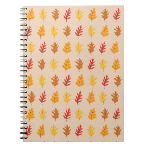 Cuaderno Hojas de roble otoñales