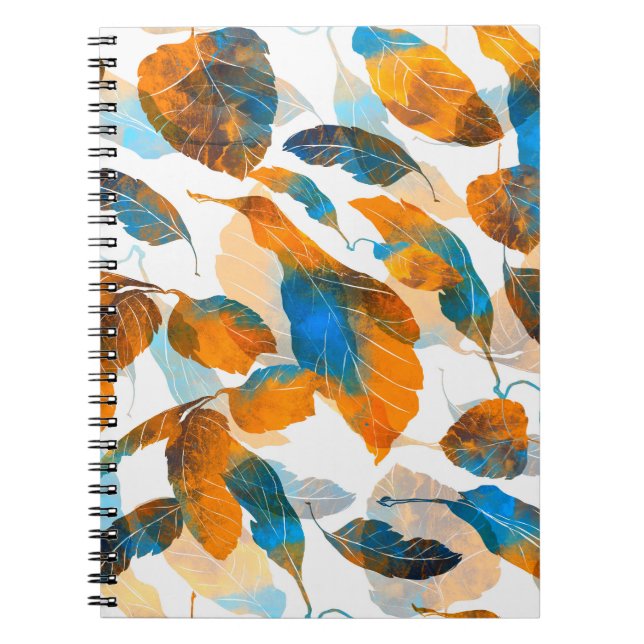 Cuaderno Hojas de silueta: acuarela, pa digital sin costura (Frente)