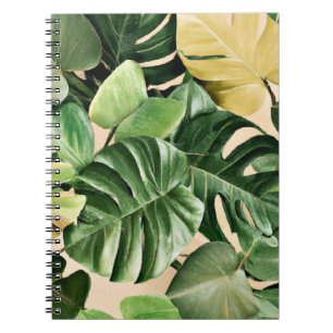 Cuaderno Hojas florales/hawaianas/tropicales