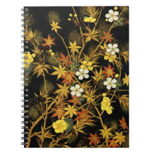 Cuaderno Hojas japonesas de otoño Antiguo Botánico