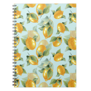Cuaderno Hojas Lemons: Impresión sin inconvenientes de acua