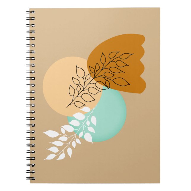 CUADERNO HOJAS MINIMALISTAS DE BOHO (Frente)