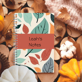 Cuaderno Hojas multicolores personalizadas: bloc de notas e