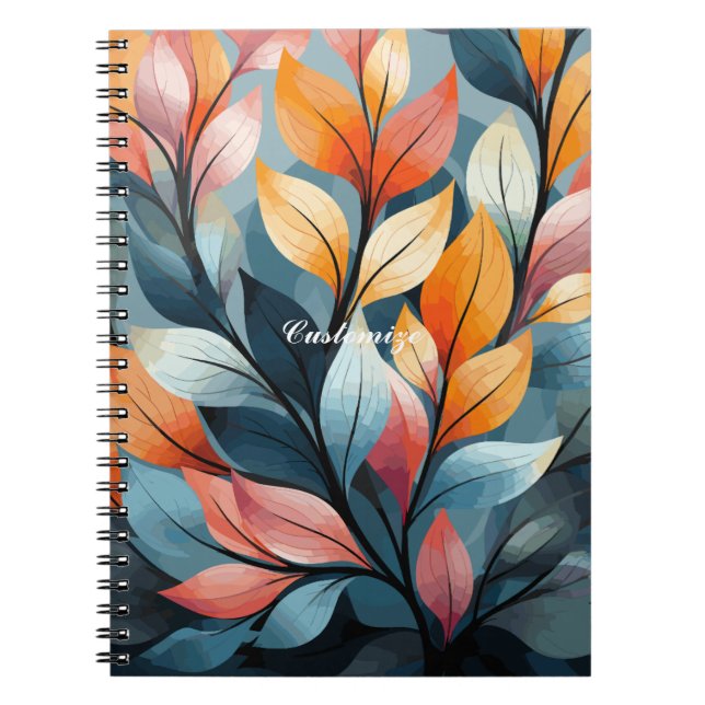 Cuaderno Hojas multicolores Thunder_Cove  (Frente)