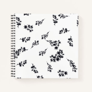 Cuaderno Hojas negras y blancas
