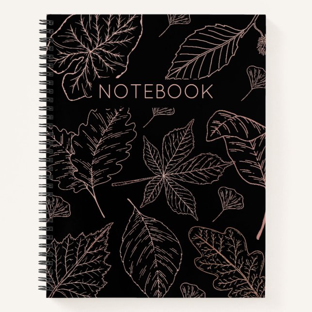 Cuaderno Hojas otoñales (Anverso)