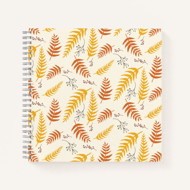 Cuaderno Hojas otoñales (Anverso)