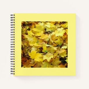 Cuaderno Hojas otoñales amarillas