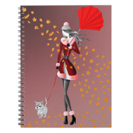 Cuaderno Hojas otoñales de Dog Walker