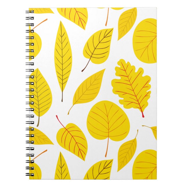 Cuaderno Hojas otoñales en amarillo (Frente)