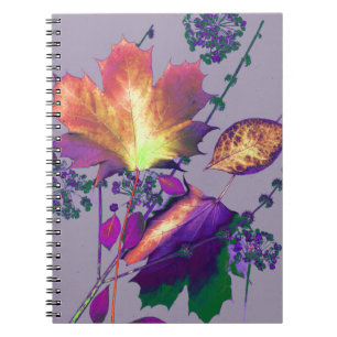 Cuaderno Hojas otoñales en Lilac