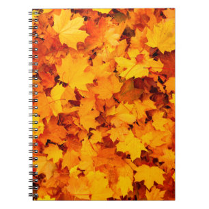 Cuaderno Hojas otoñales hojas otoñales