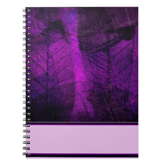 Cuaderno hojas púrpuras (Frente)