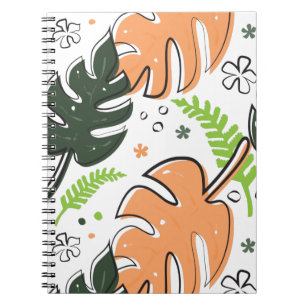 Cuaderno hojas tropicales