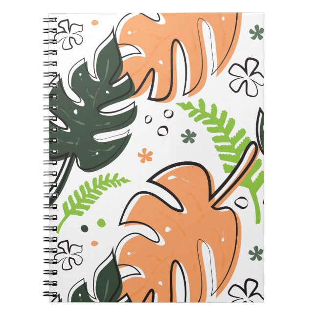 Cuaderno hojas tropicales (Frente)
