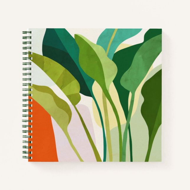 Cuaderno Hojas tropicales (Anverso)