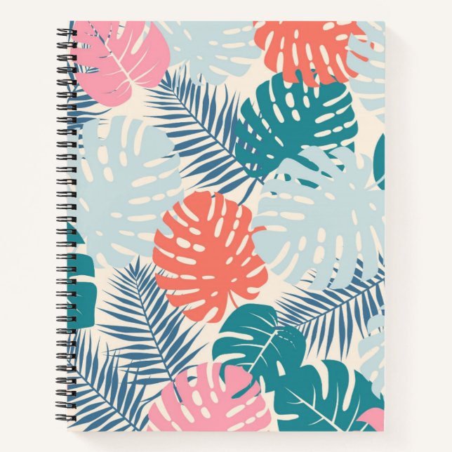 Cuaderno Hojas tropicales (Anverso)