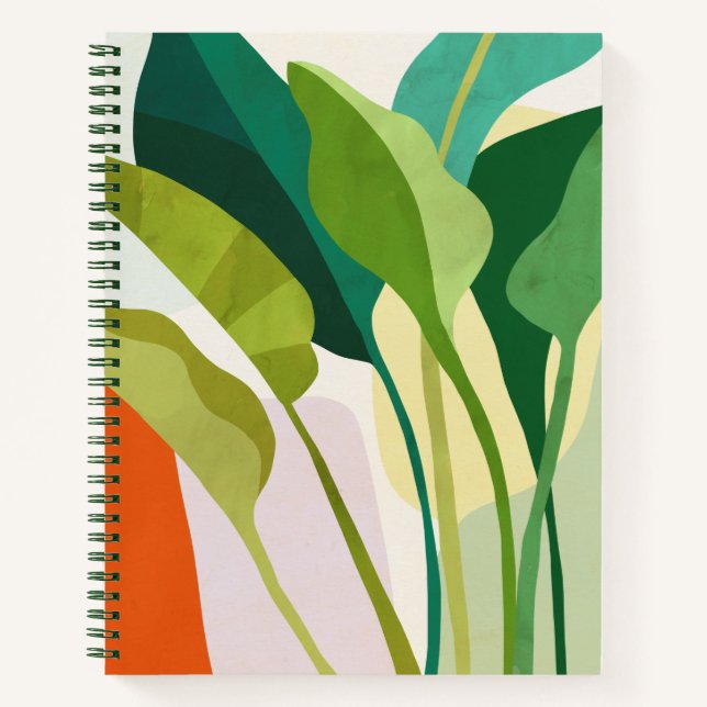 Cuaderno Hojas tropicales (Anverso)