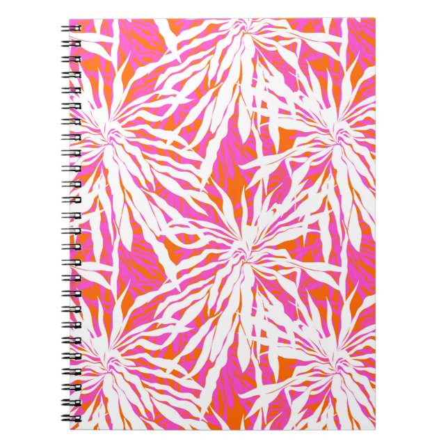 Cuaderno Hojas tropicales de palma (Frente)